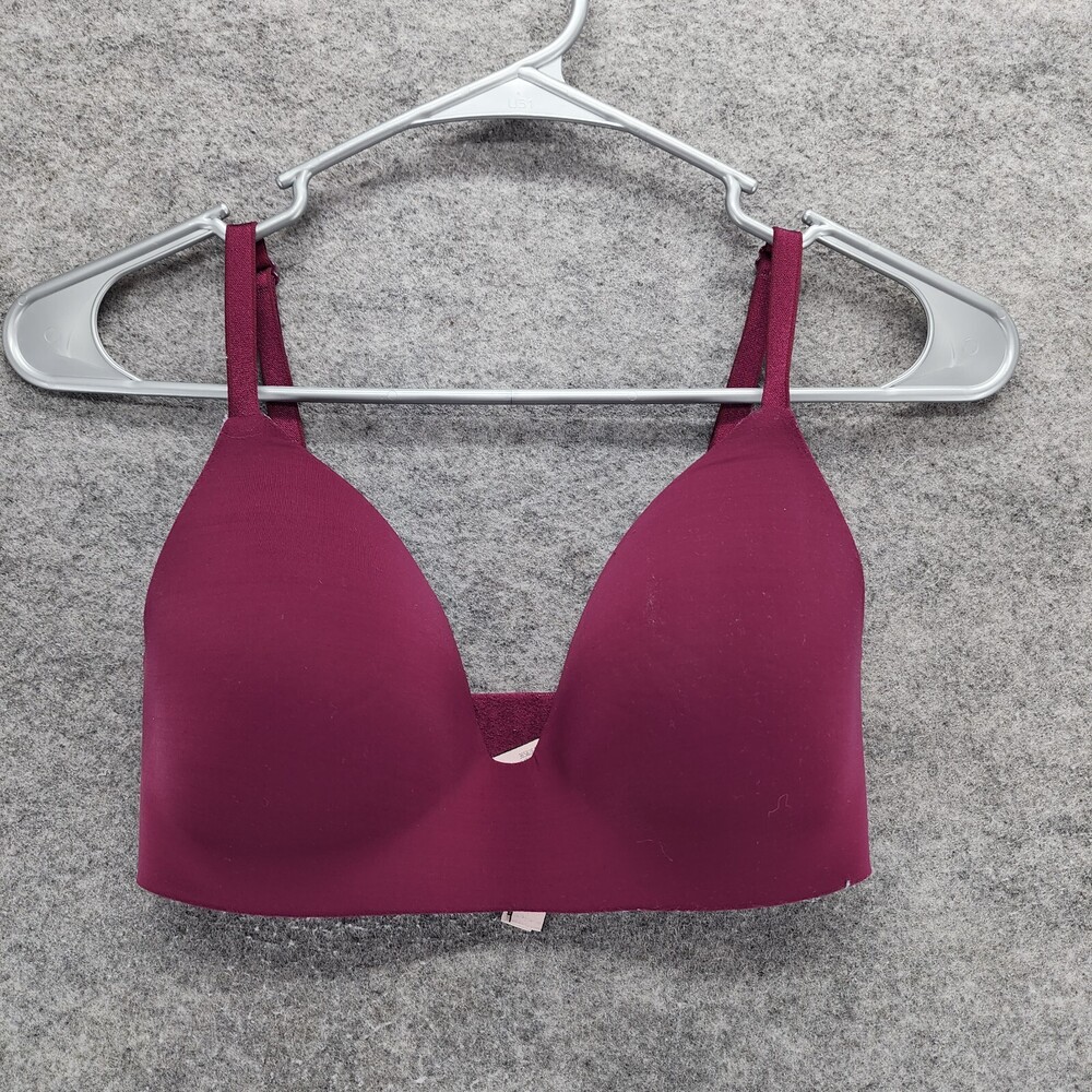 Victoria Secret Bra 32DD T Shirt Lightly Lined Wireless Red